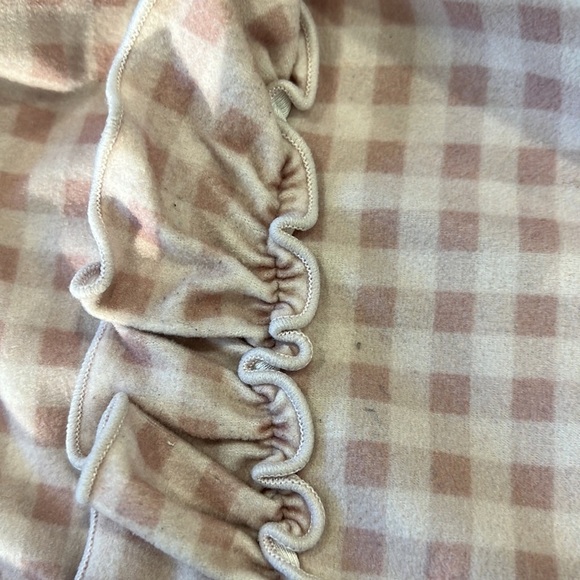 SweetHoney mauve checker one piece dreamer pajamas - Picture 4 of 12